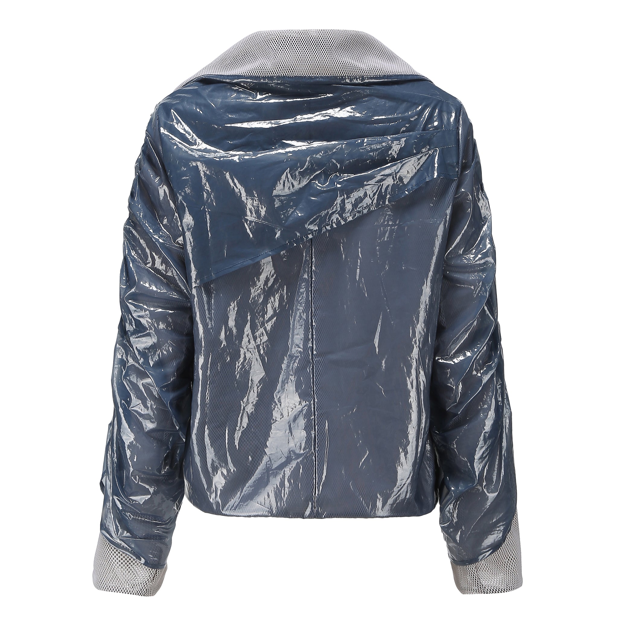 Double-layer blue short  jacket